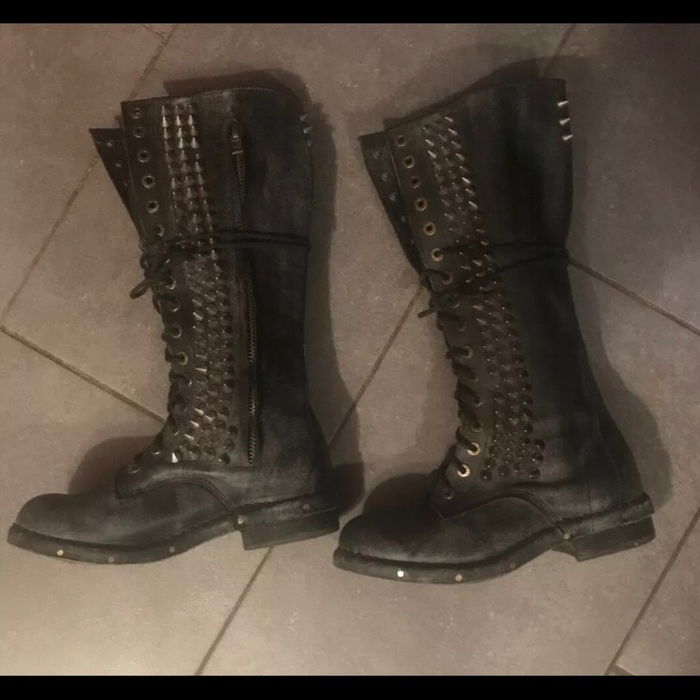 Seattle Love Studded Spiked Boot. Jeffrey Campbell
